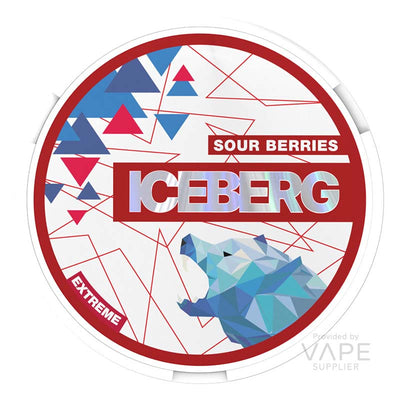 iceberg 50mg extreme nicotine pouches sour berries