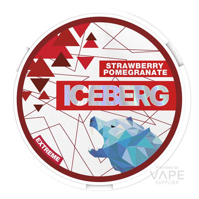 iceberg 50mg extreme nicotine pouches strawberry pomergranate