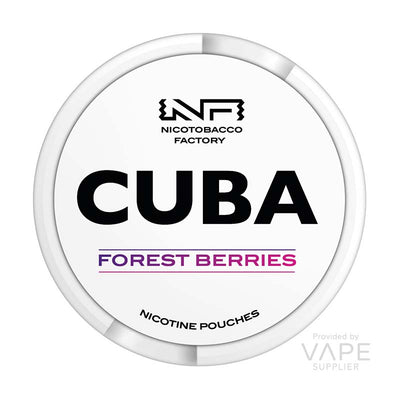 cuba white 25mg nicotine pouch forest berries