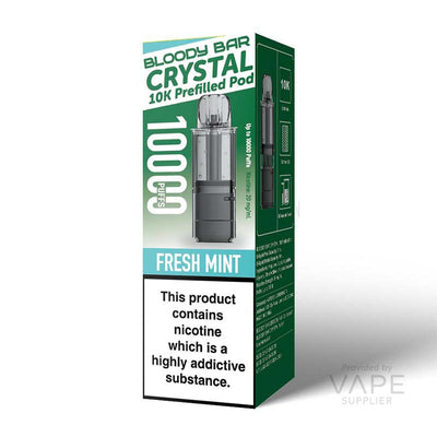 Bloody Bar Crystal 10K 20mg Prefilled Pods Fresh Mint
