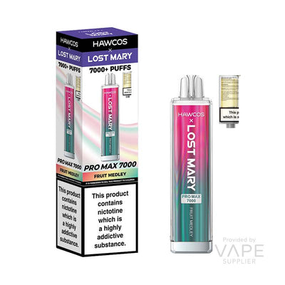 hawcos x lost mary pro max 7000 legal big puff device fruit medley