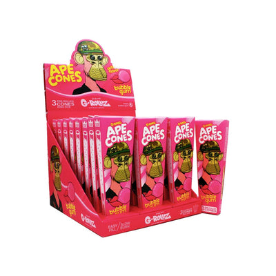 G-ROLLZ Ape Cones 24 pack Bubble Gum