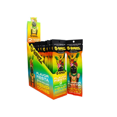 G-ROLLZ Pre-Rolled Hemp Cones 12 pack Flavour Fiesta