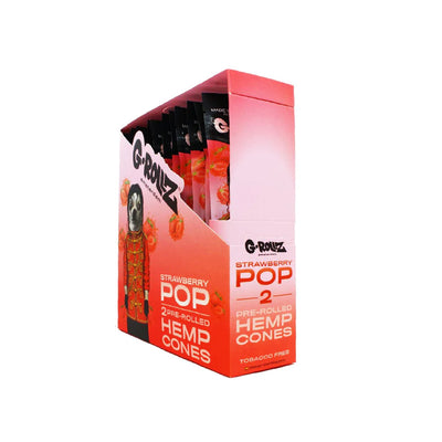 G-ROLLZ Pre-Rolled Hemp Cones 12 pack Strawberry Pop