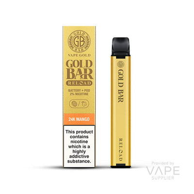 gold bar reload 20mg pod kit 24k mango