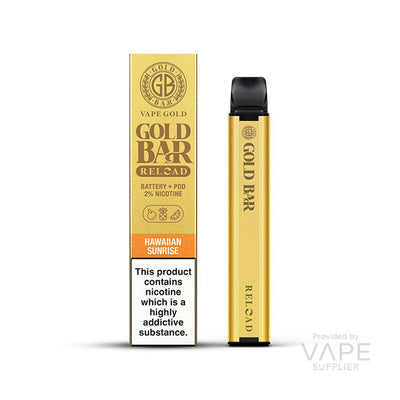 gold bar reload 20mg pod kit hawaiin sunrise