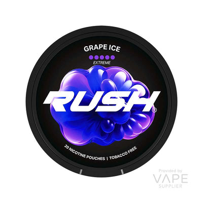 rush extreme 30mg snus nicotine pouches grape ice