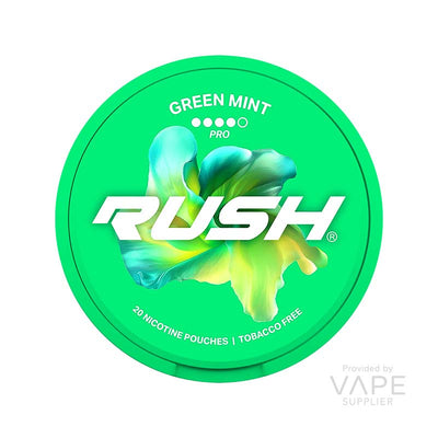 rush pro 16mg snus nicotine pouches green mint