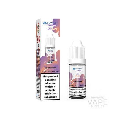 hayati pro max nic salt eliquid 10mg gummy bear