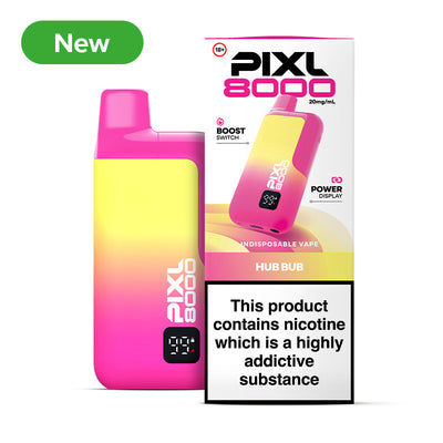 NEW PIXL 8000 20mg Prefilled Pod Kit Hub Bub