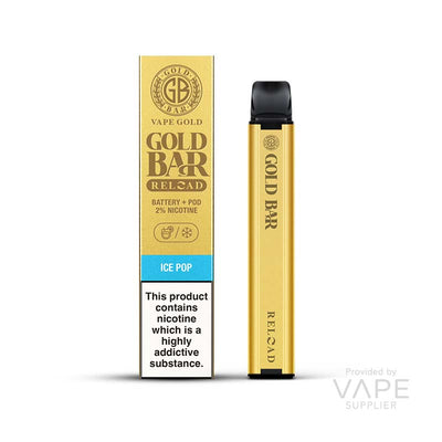 gold bar reload 20mg pod kit ice pop