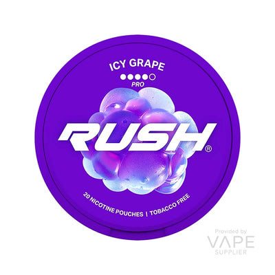 rush pro 16mg snus nicotine pouches icy grape