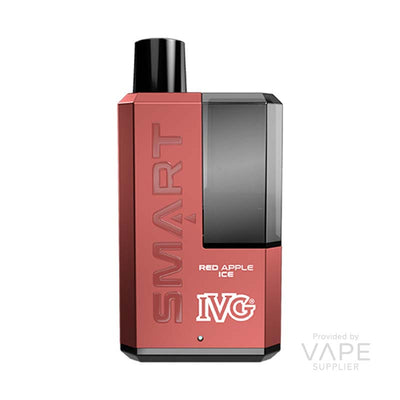 ivg smart 5500 big puff disposable 20mg red apple ice