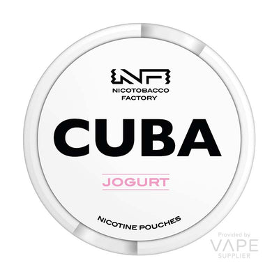 cuba white 25mg nicotine pouch jogurt