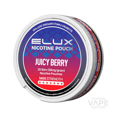 elux nicotine pouches 50mg juicy berry