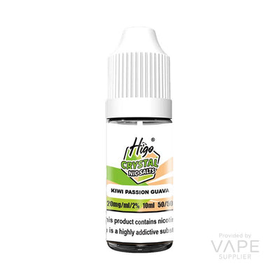 Higo Crystal Kiwi Passion Guava 20mg Nic Salt E-liquid