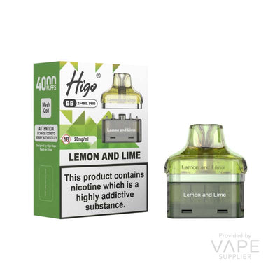 Higo Higo BB Pod Lemon and Lime Pre-Filled Vape Pods