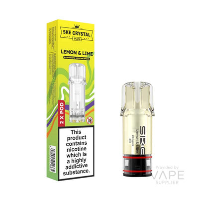 SKE Crystal Plus Lemon and Lime 20mg Prefilled Pods