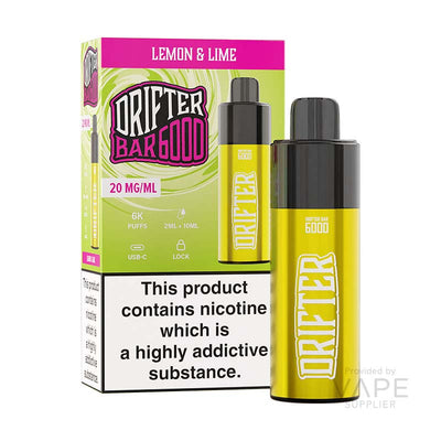 drifter bar 6000 20mg legal big puff lemon lime