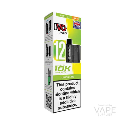 IVG Pro 12 10mg Prefilled Pods Lemon Lime