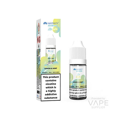 hayati pro max nic salt eliquid 10mg lemon mint