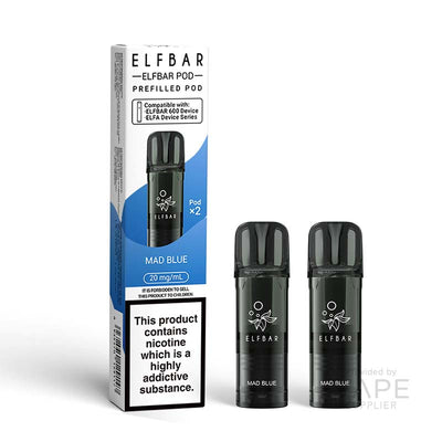 Elf Bar 600 20mg Prefilled Pods Mad Blue