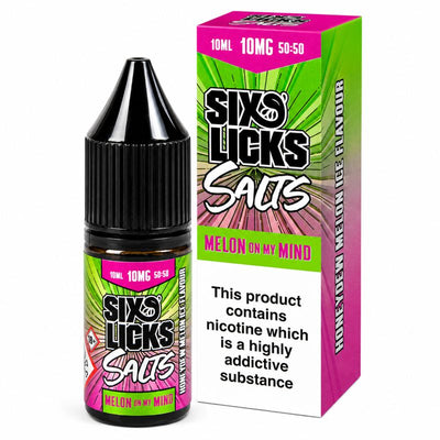 Six Licks 10mg Nic Salts New Packaging