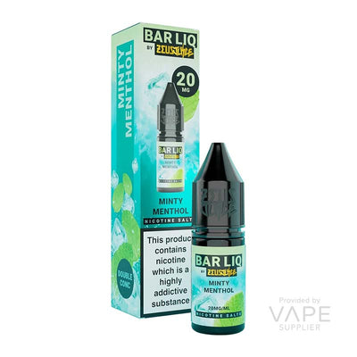 zeus juice bar liq nic salts minty menthol