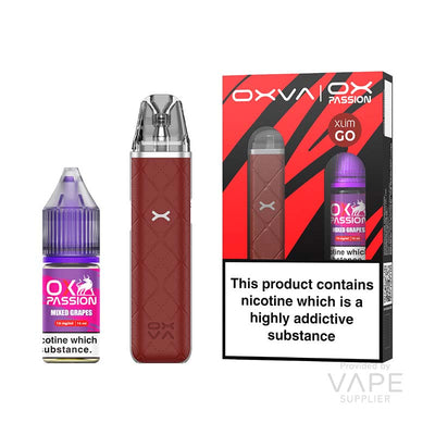 mixed grapes ox passion nic salt red oxva xlim go pod kit bundle