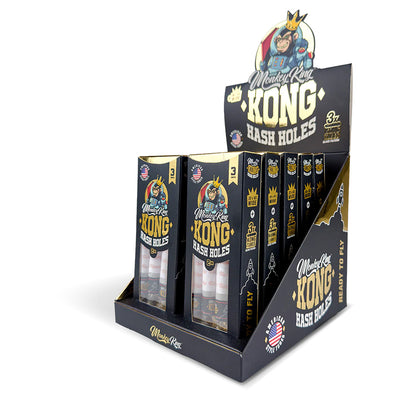 Monkey King Kong Tubes + Glass Tips Hash Holes King Size Wide 3 Tubes RRP £7.99
