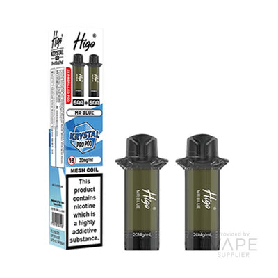 Higo Krystal Pro 20mg Prefilled Pods Mr Blue