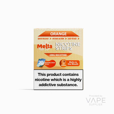 melta nicotine strips 2mg orange