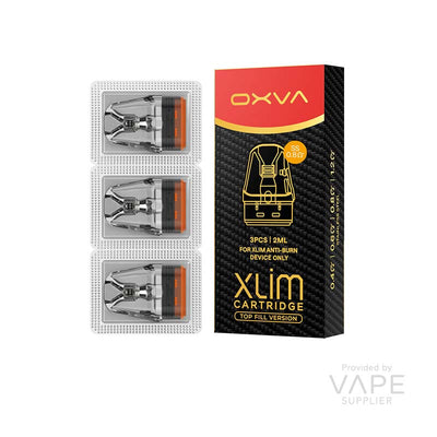 OXVA XLIM Top Fill Cartridge Stainless Steel 0.8 Ohm Replacement Pods Pack of 3