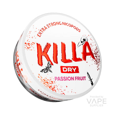 killa dry 16mg nicotine pouches passion fruit