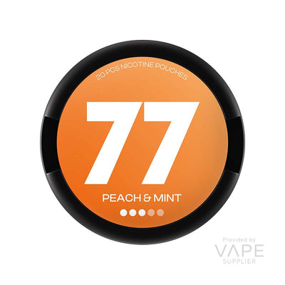 77 Medium Peach and Mint 10.4mg Nicotine Pouches