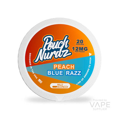 Pouch Nurdz New Peach Blue Razz 12mg Nicotine Pouches