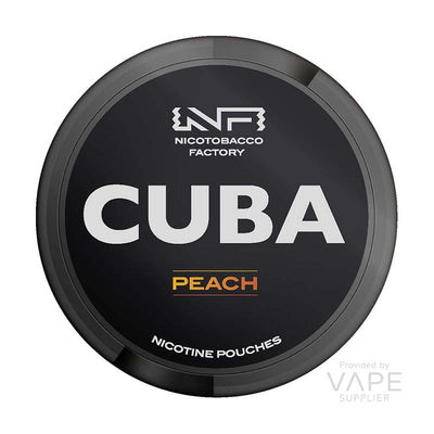 cuba 66mg nicotine pouch peach