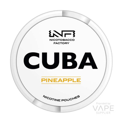 cuba white 25mg nicotine pouch pineapple