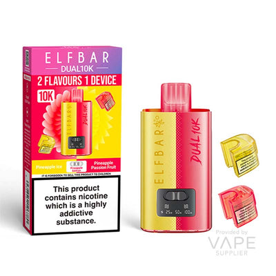 elf bar dual 10k 20mg legal big puff device pineapple edition