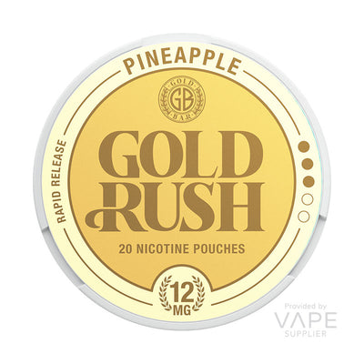 gold bar gold rush nicotine pouches 12mg pineapple