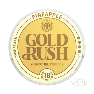 gold bar gold rush nicotine pouches 18mg pineapple