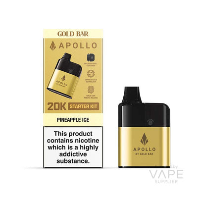 gold bar apollo aio big puff kit 20mg pineapple ice