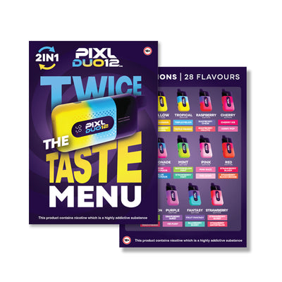PIXL Duo Flavour Menu