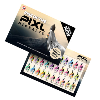 PIXL Nic Salt A5 Flavour Card