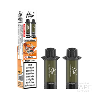 Higo Krystal Pro 20mg Prefilled Pods Rainbow Candy