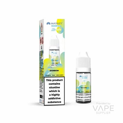 hayati pro max nic salt eliquid 10mg rainbow