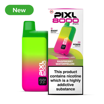 NEW PIXL 8000 20mg Prefilled Pod Kit Raspberry Watermelon