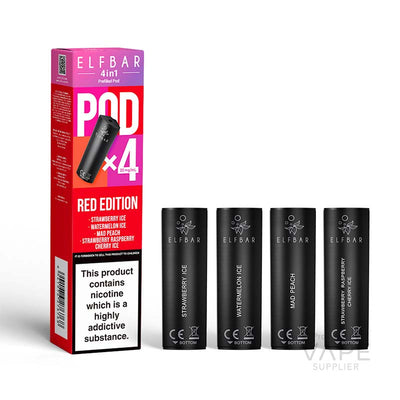 elf bar 4 in 1 prefilled pods 20mg red edition