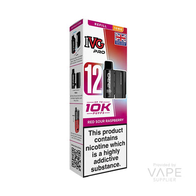 IVG Pro 12 10mg Prefilled Pods Red Sour Raspberry