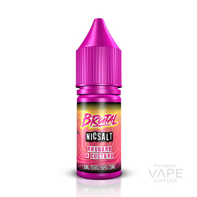 brutal just juice 11mg nic salt rhubarb custard